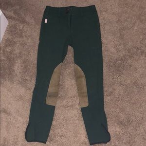 green tailored sportsman breeches